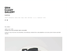 Tablet Screenshot of erincluley.com